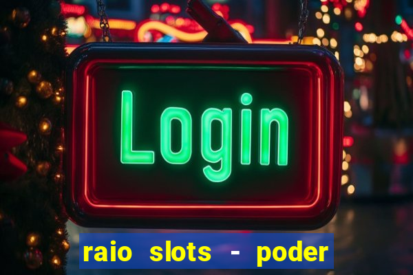 raio slots - poder de zéus