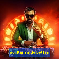 ocultar saldo betfair